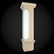 Wall column with light in it 3D model_1