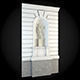 Wall statue on 3D model_1