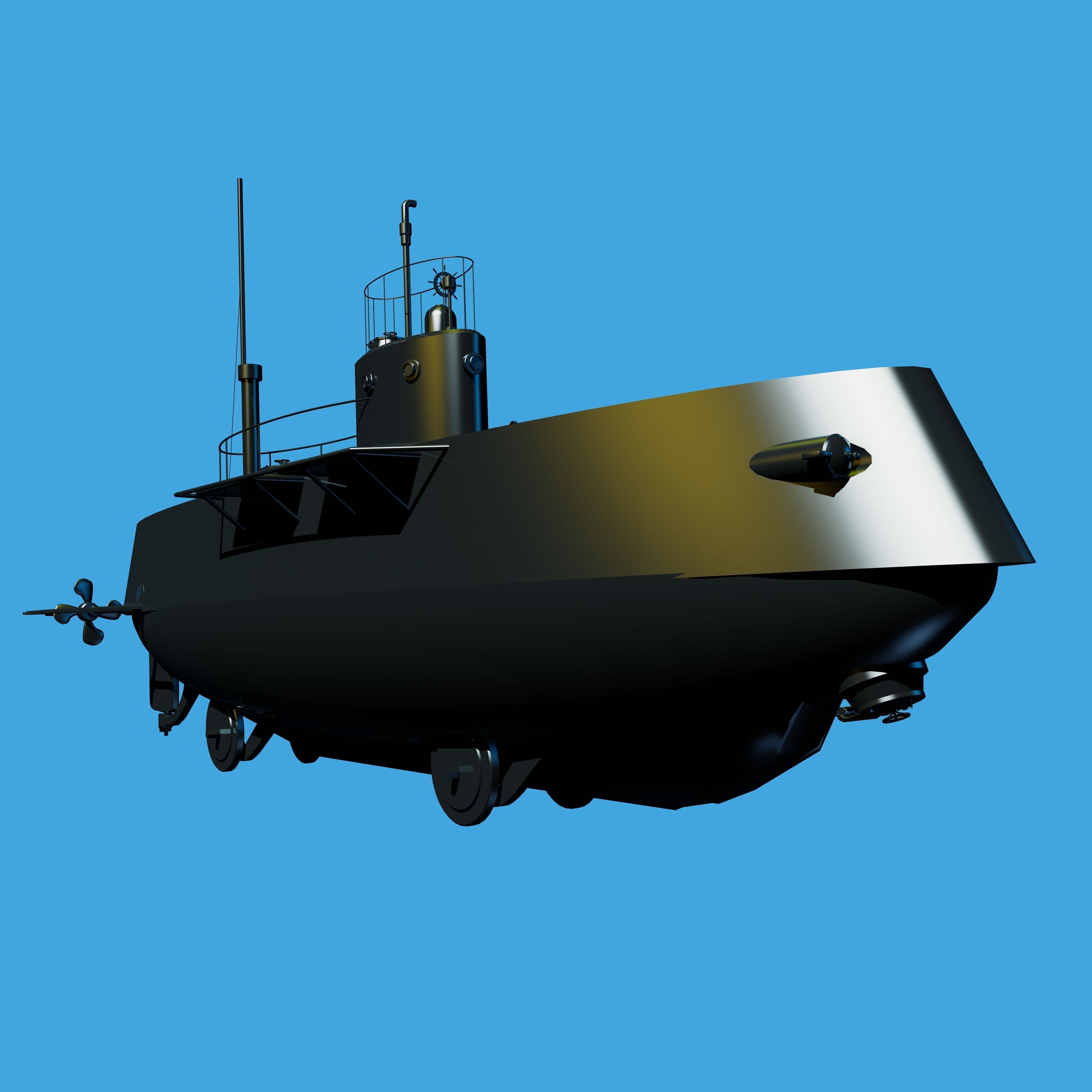 Protector submarine 3D model_3