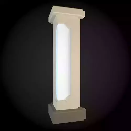 Wall column with light