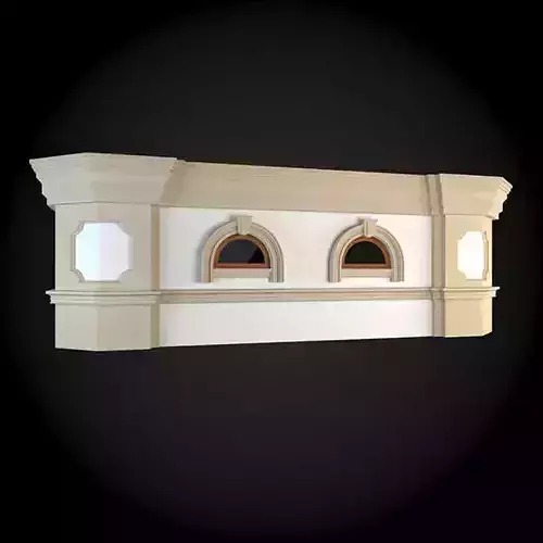 Wall two pizza ovens on
