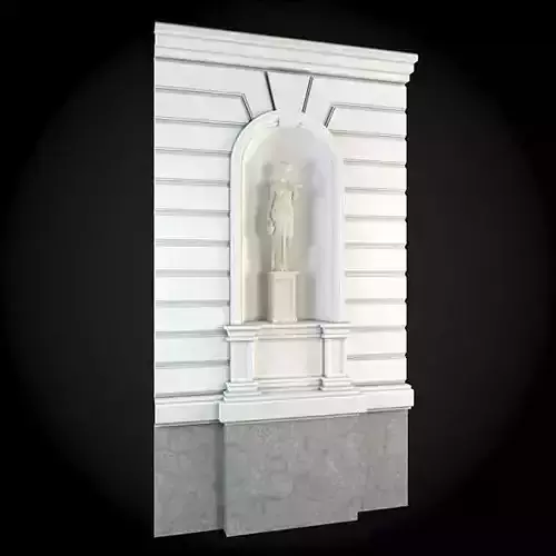 Wall statue on