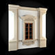 Wall ornate window on 3D model_1