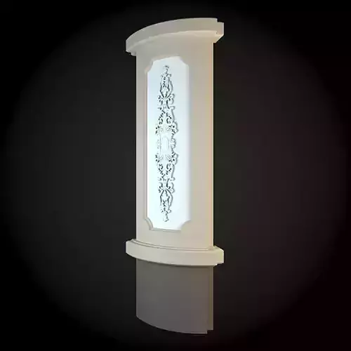 Wall light fixture with ornate design