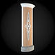 Wall ornate column 3D model_1