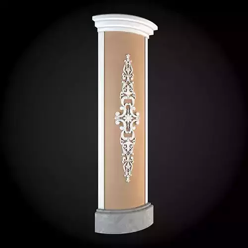Wall ornate column