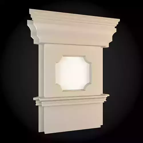 Wall decorative molding for 3D model