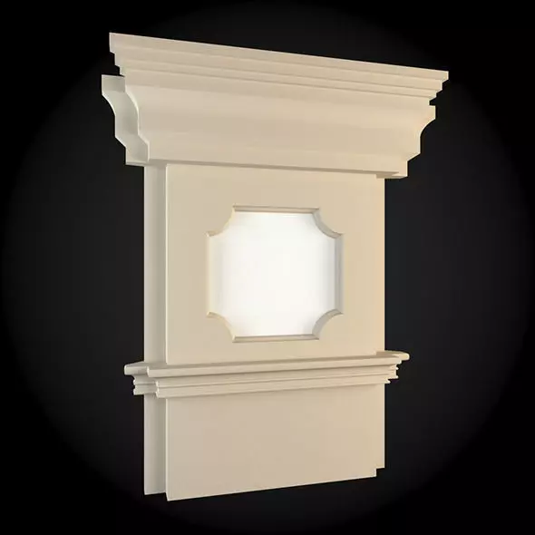 Wall decorative molding for 3D model_0