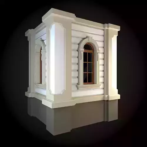 Wall building with window