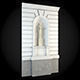 Wall statue on 3D model_1