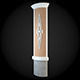 Wall ornate column 3D model_1