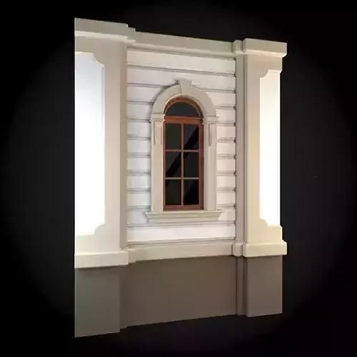 Wall facade of building with window