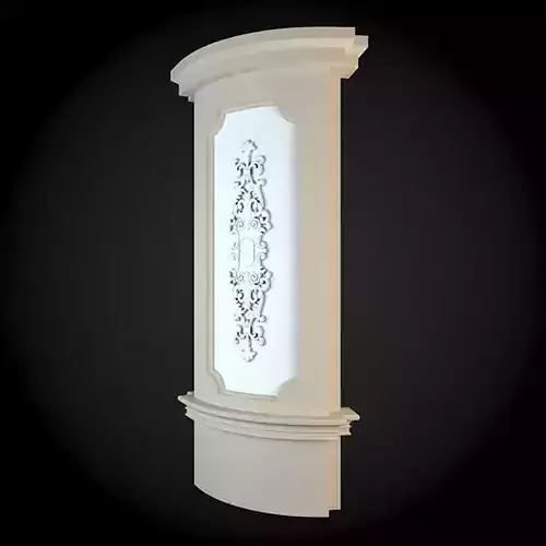 Wall ornate with light