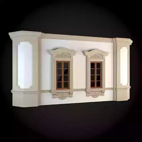 Wall three windows on