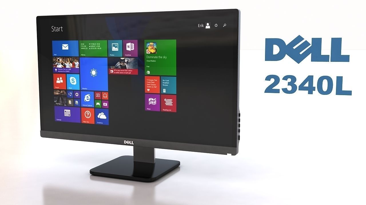 Dell 2340L 3D model_1