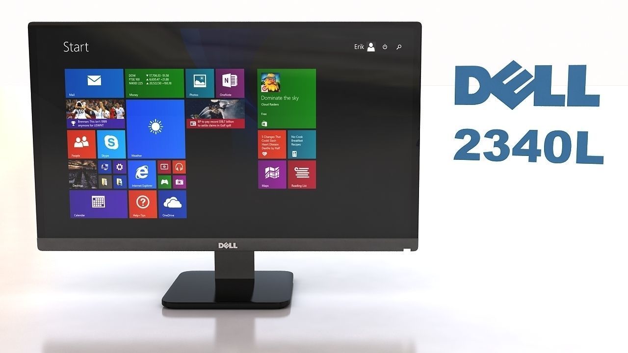 Dell 2340L 3D model_4