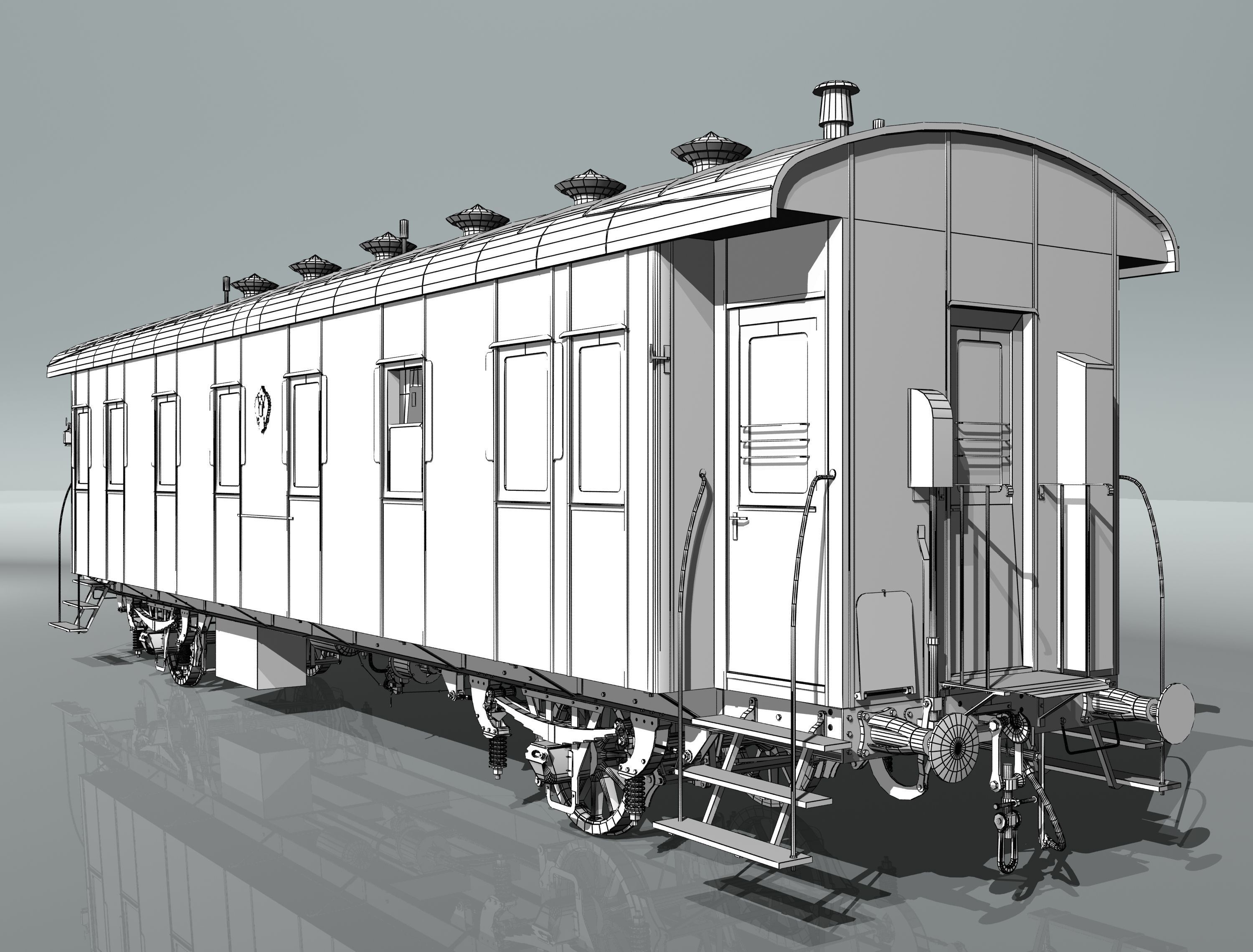 2-axle passenger car 3D model_18