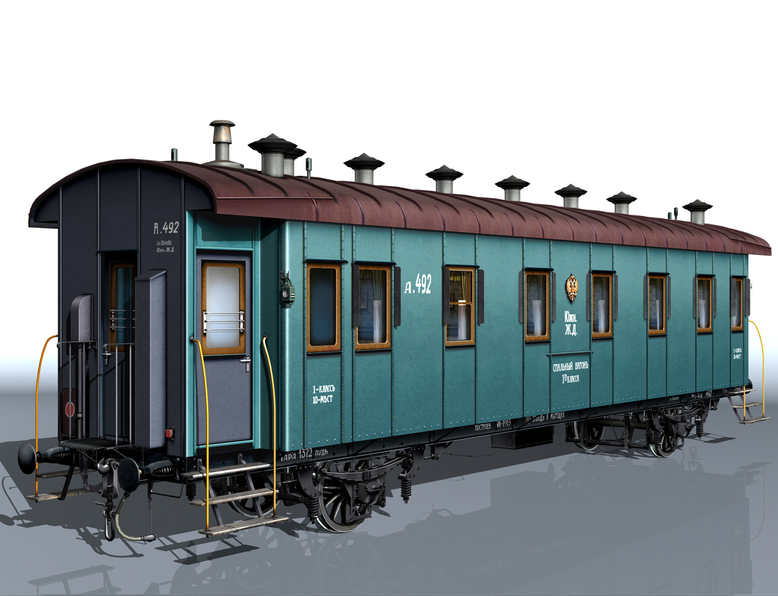 2-axle passenger car 3D model_5