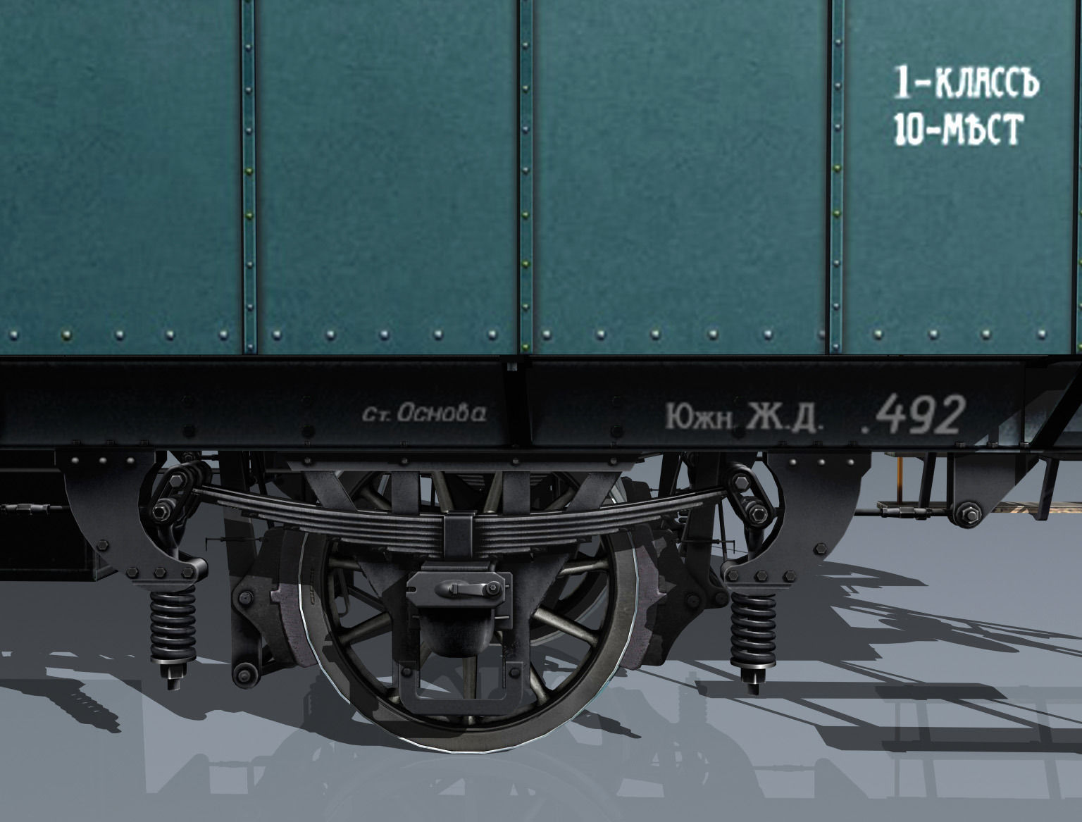 2-axle passenger car 3D model_2