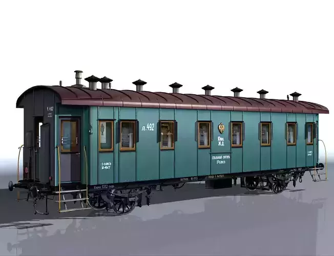 2-axle passenger car 3D model