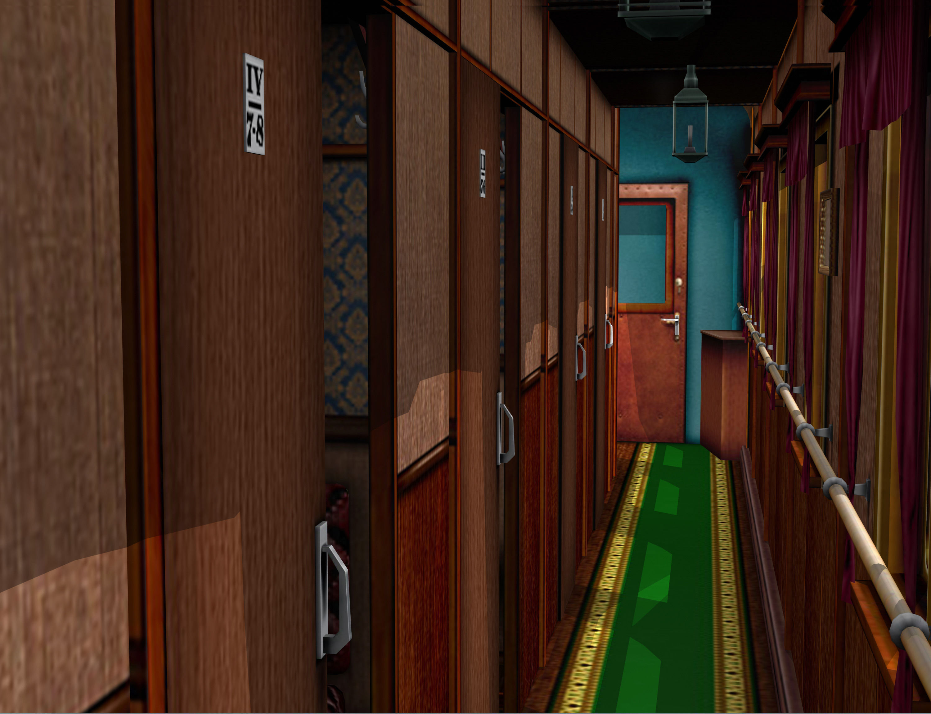 carriage passenger 2-axles 3D model_4