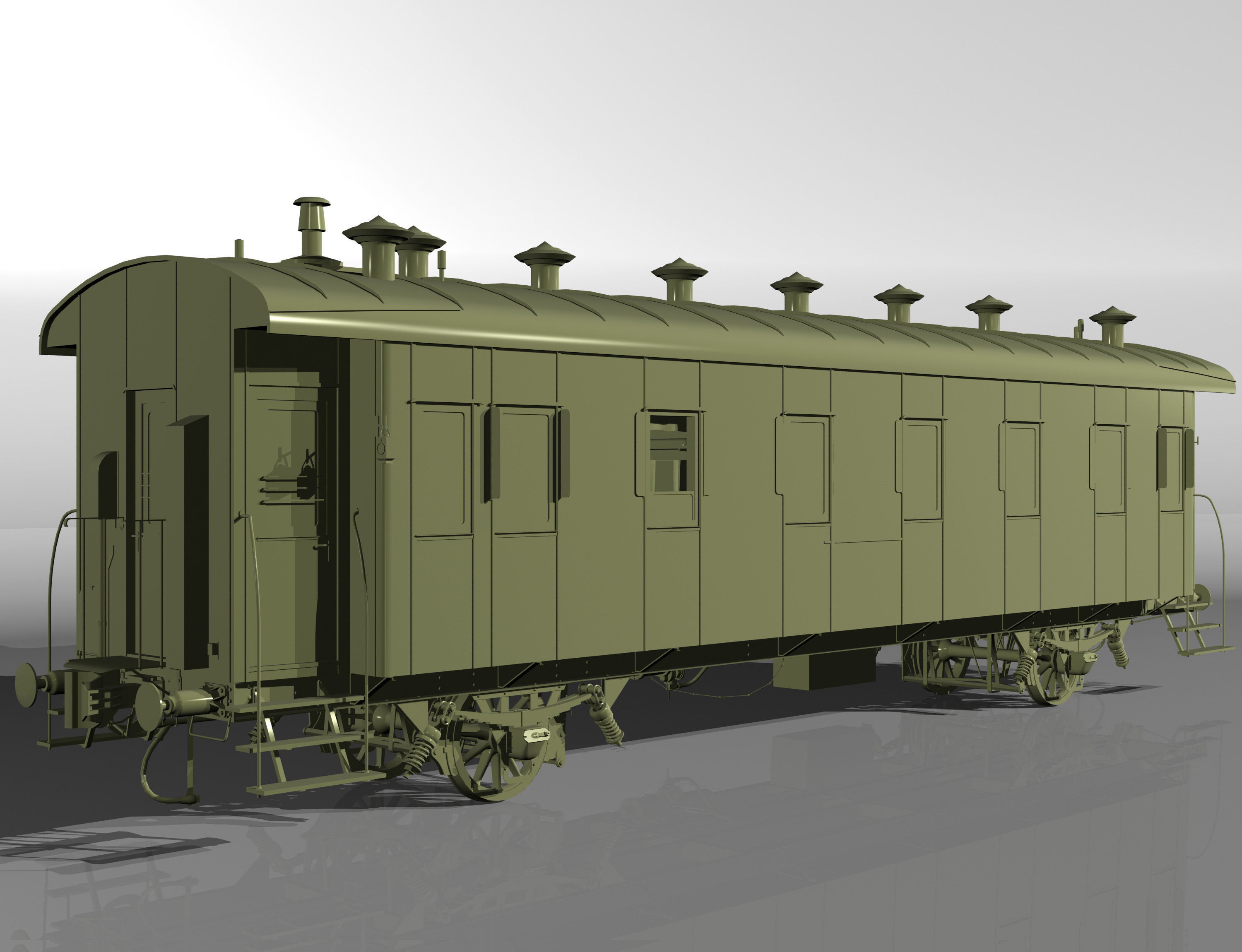 carriage passenger 2-axles 3D model_9
