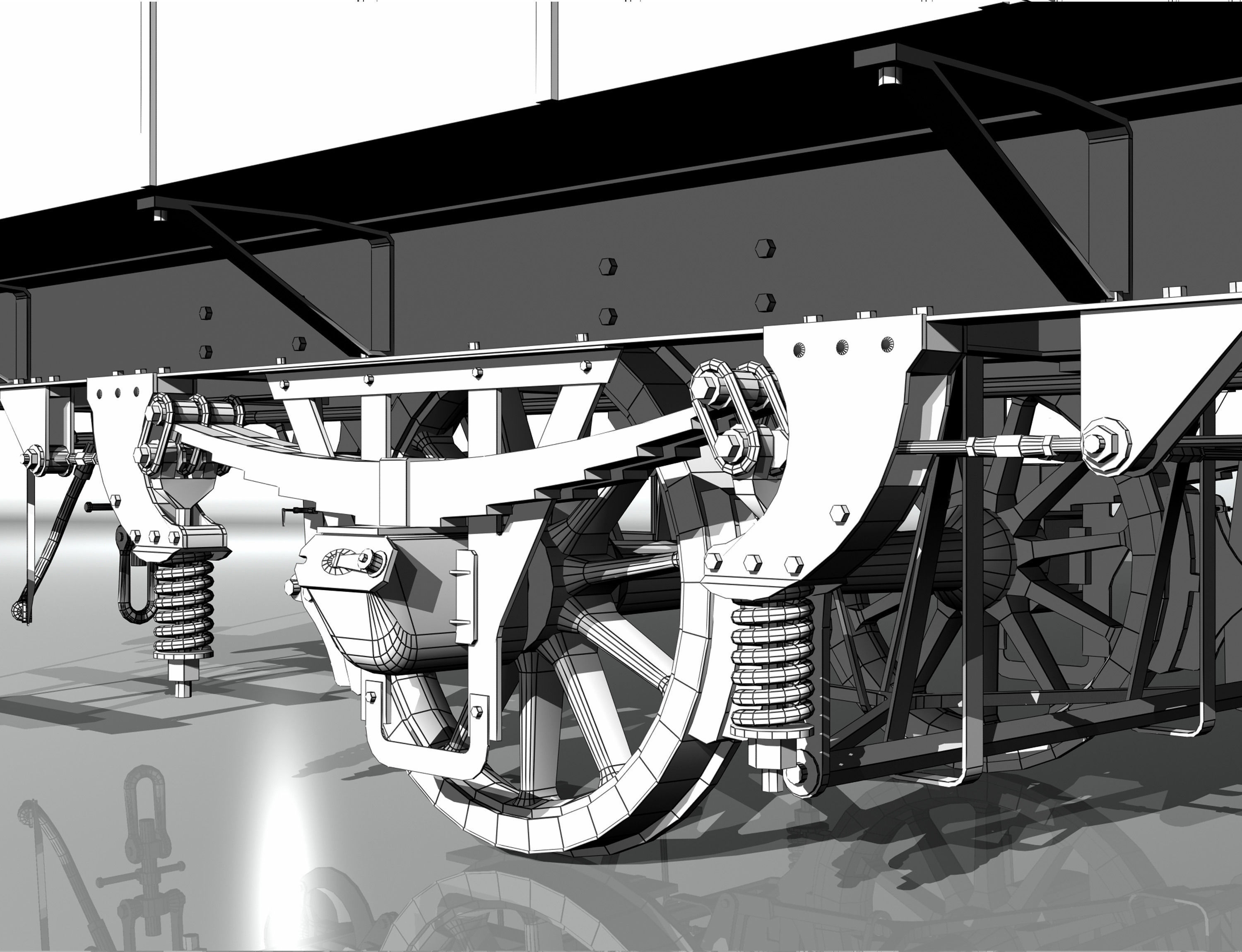 carriage passenger 2-axles 3D model_10