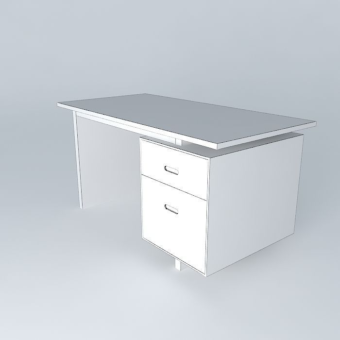 desk Heals Chatham 3D model_4