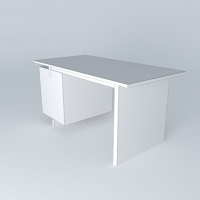 desk Heals Chatham 3D model_3