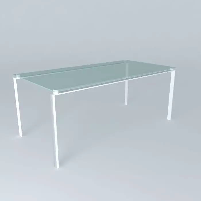 desk table Foster glass 3D model