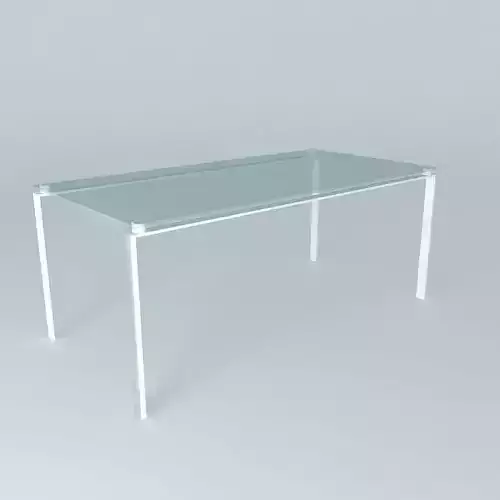 desk table Foster glass 3D model