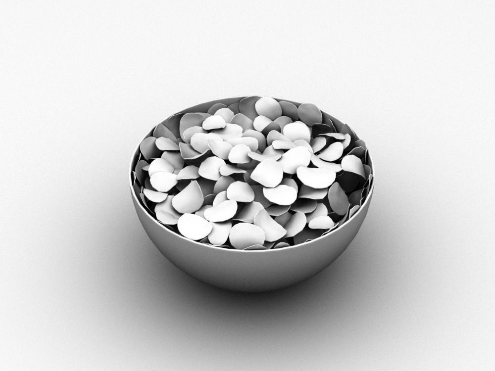 Big Bowl Of Potato Chips 3D model_1
