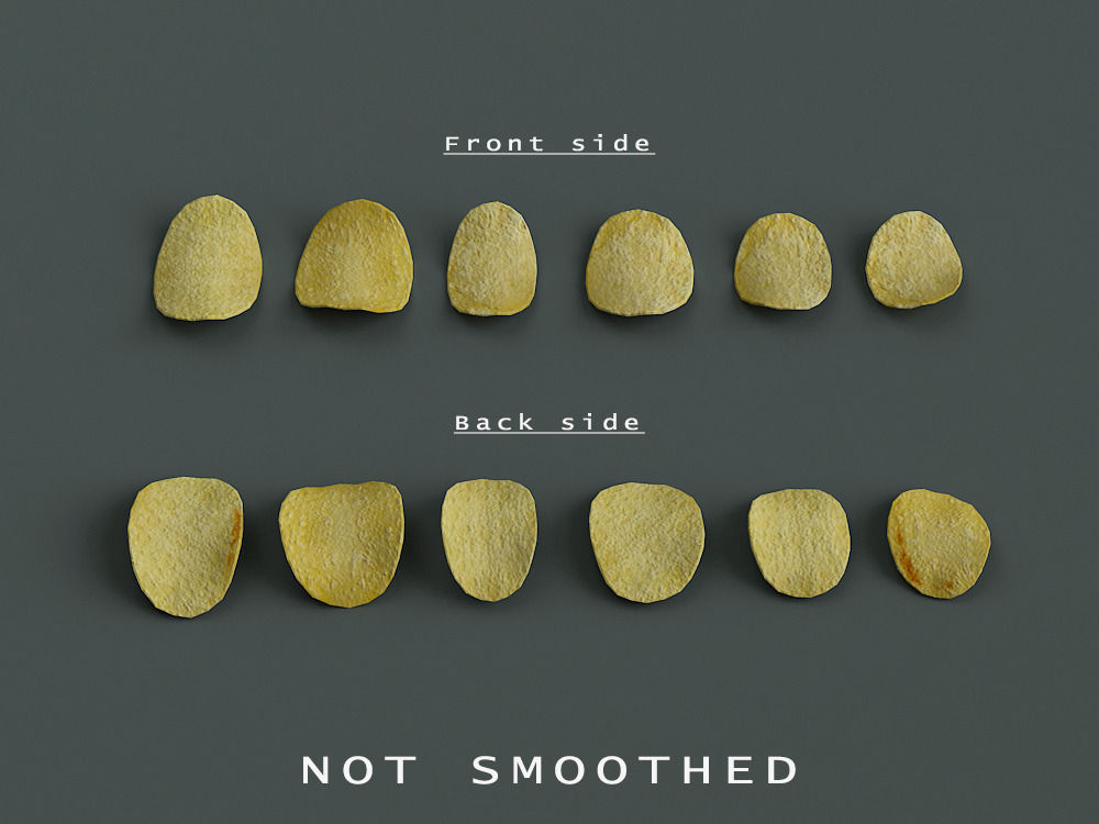 Big Bowl Of Potato Chips 3D model_5