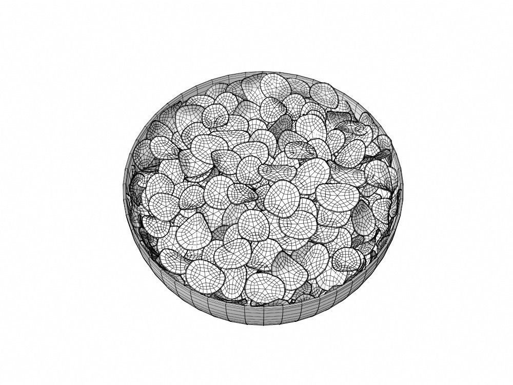 Big Bowl Of Potato Chips 3D model_3