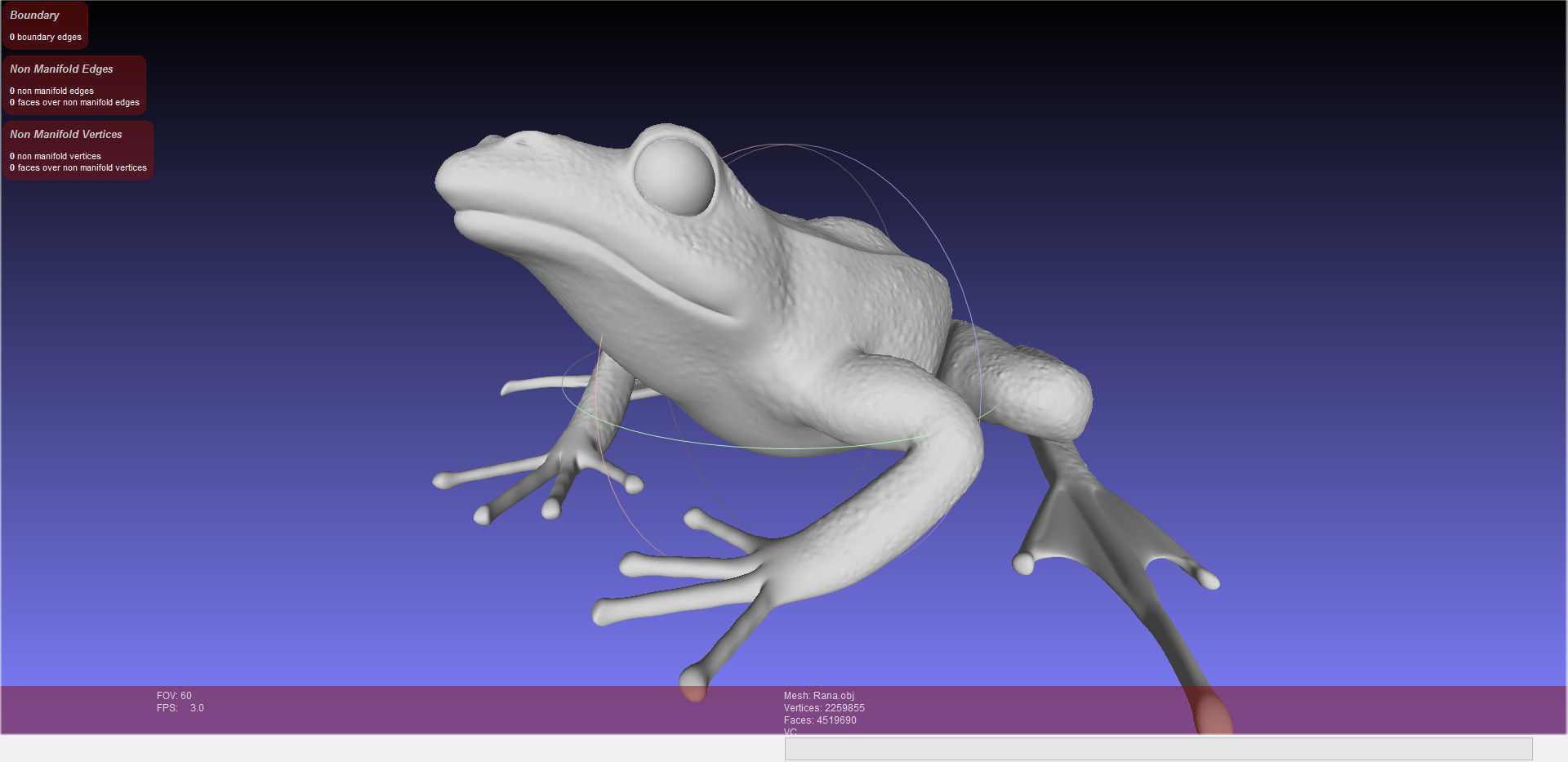 Rana Temporaria Frog for 3D printing 3D print model_3