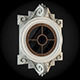 Window round in ornate frame 3D model_1
