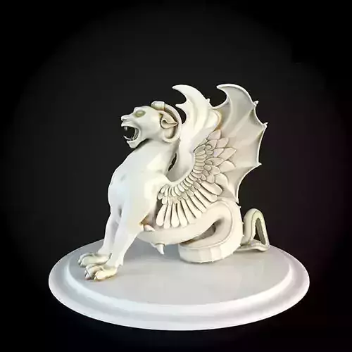 Sculpture figurine of dragon