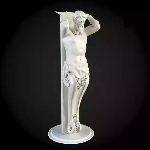 Sculpture statue of jesus on cross