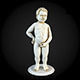 Sculpture statue of young boy 3D model_1