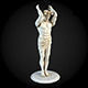 Sculpture statue of greek god 3D model_1