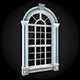 Window with trim 3D model_1