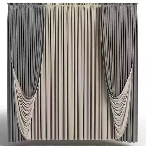 curtains 3D model