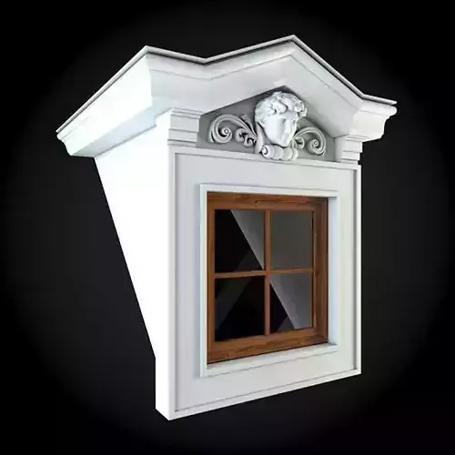 Window with lion head