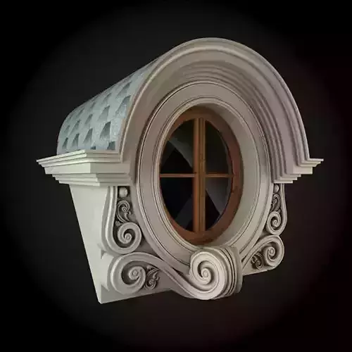 Window with ornate design