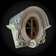 Window with ornate design 3D model_1