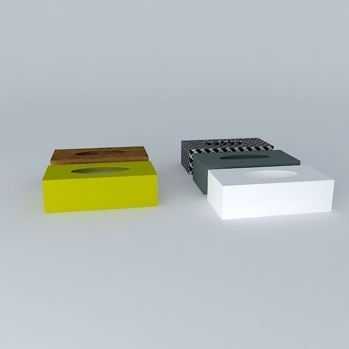 Tissue boxes 3D model_2