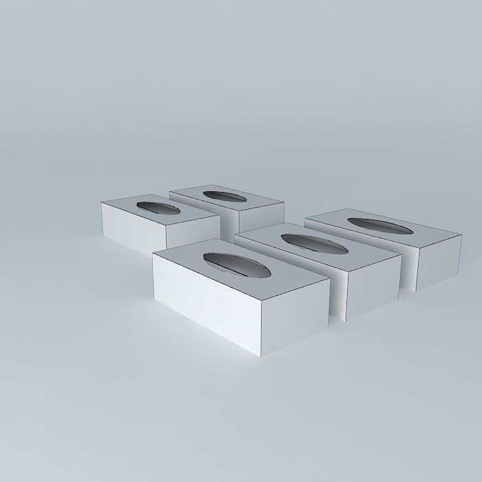 Tissue boxes 3D model_4