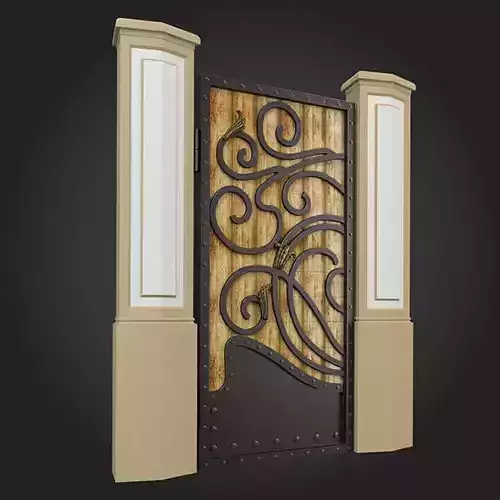 Gates iron gate with design