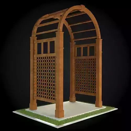 Pergola wooden arbour