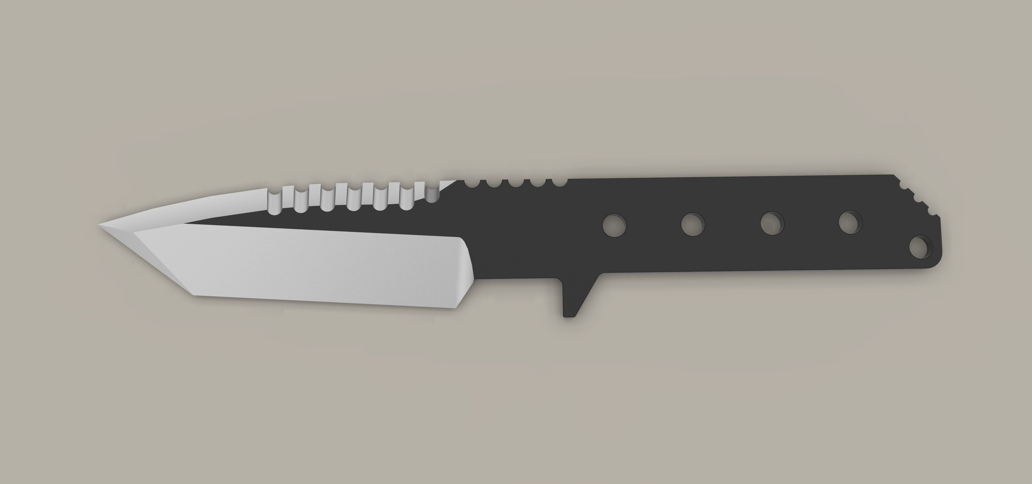 Strider HT tanto 3D model_4